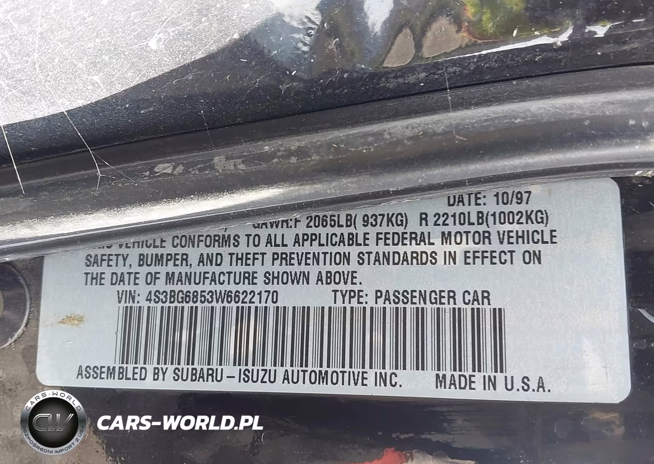 1998 Subaru Legacy Outback-Outback Limited-Outback Sport VIN:4S3BG6853W6622170 - 9