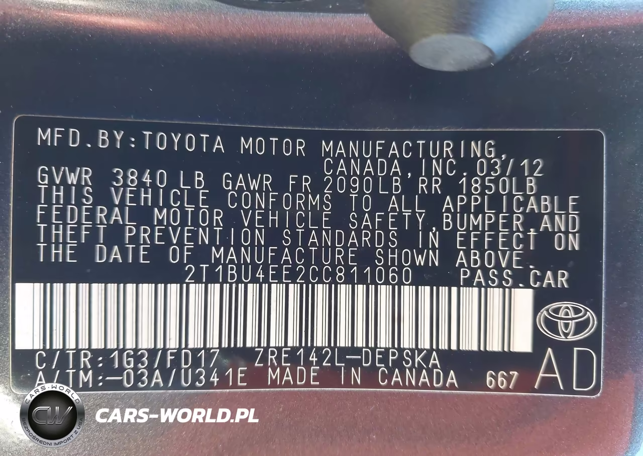 2012 Toyota Corolla S VIN:2T1BU4EE2CC811060 - 9