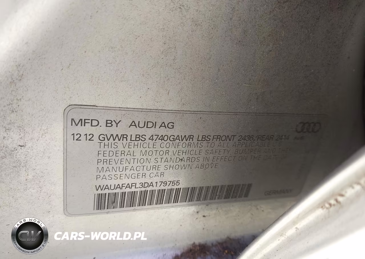 2013 Audi A4 2.0T Premium VIN:WAUAFAFL3DA179755 - 9