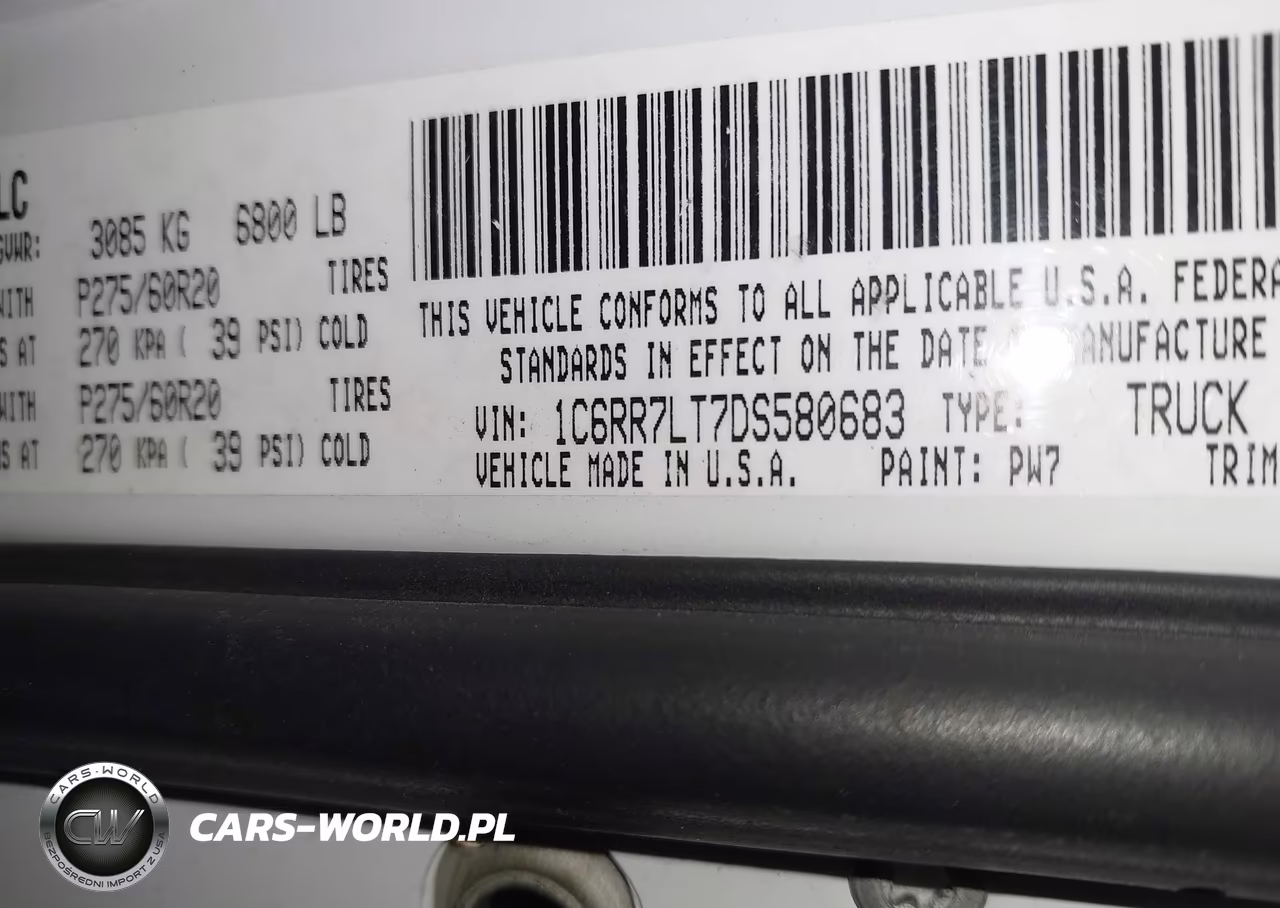 2013 Ram 1500 Big Horn VIN:1C6RR7LT7DS580683 - 9