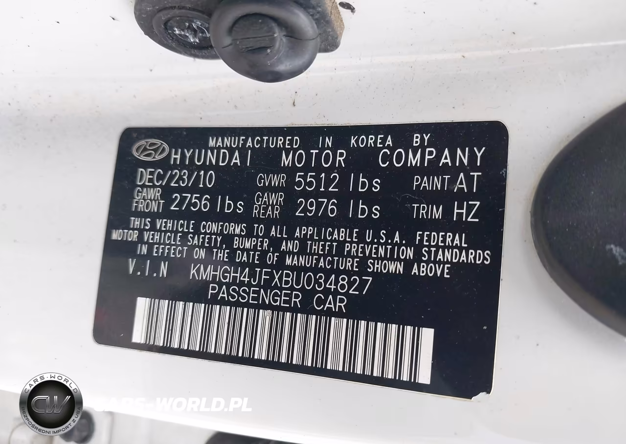 2011 Hyundai Equus Ultimate VIN:KMHGH4JFXBU034827 - 9
