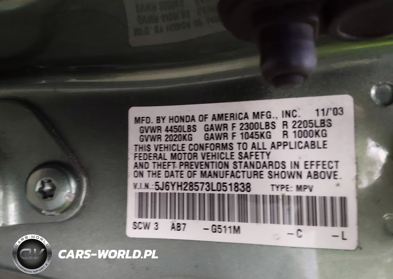 2003 Honda Element Ex VIN:5J6YH28573L051838 - 9