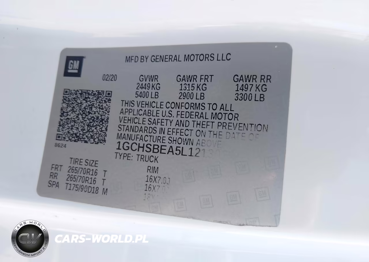 2020 Chevrolet Colorado 2Wd Long Box Wt VIN:1GCHSBEA5L1213079 - 9