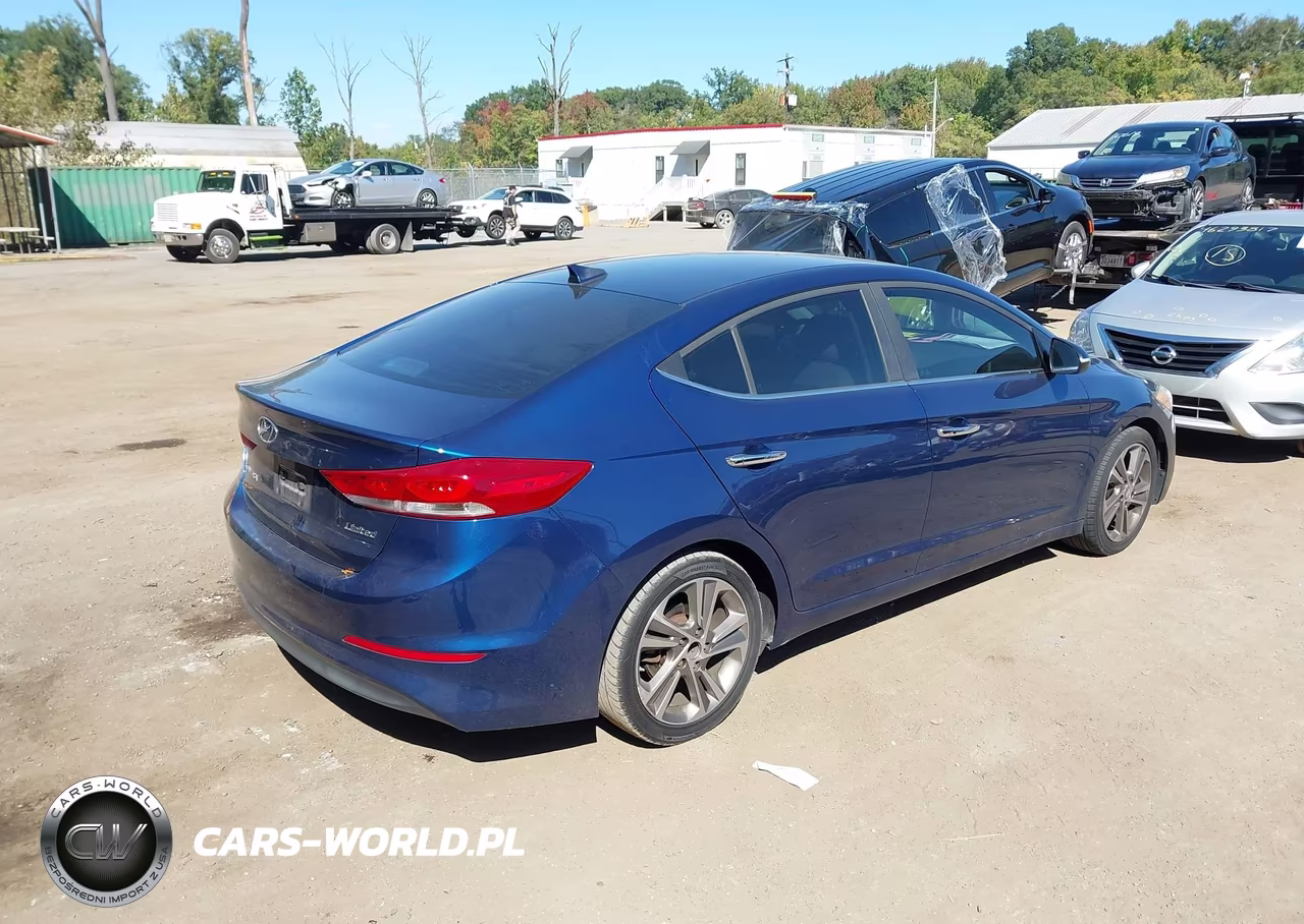 2017 Hyundai Elantra Limited VIN:5NPD84LF4HH061867 - 4