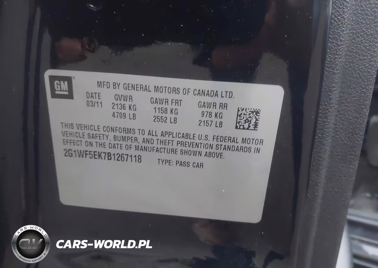 2011 Chevrolet Impala Ls VIN:2G1WF5EK7B1267118 - 9