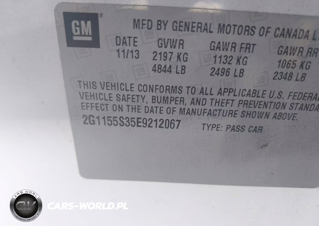 2014 Chevrolet Impala 2Lz VIN:2G1155S35E9212067 - 9