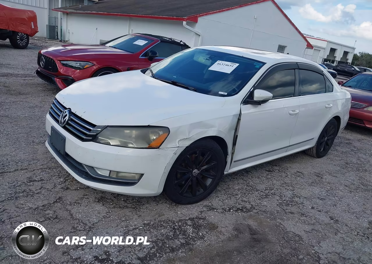 2012 Volkswagen Passat Sel Premium Pzev VIN:1VWCP7A39CC008138 - 2