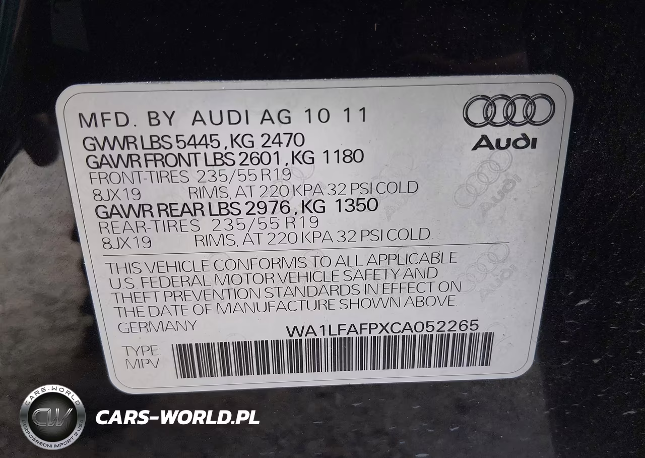 2012 Audi Q5 2.0T Premium VIN:WA1LFAFPXCA052265 - 9