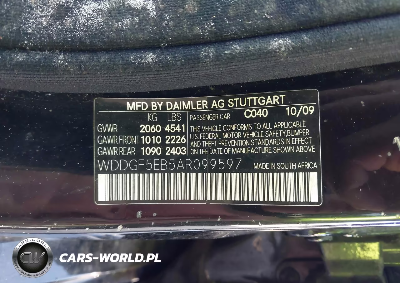 2010 Mercedes-Benz C 300 Luxury-Sport VIN:WDDGF5EB5AR099597 - 9