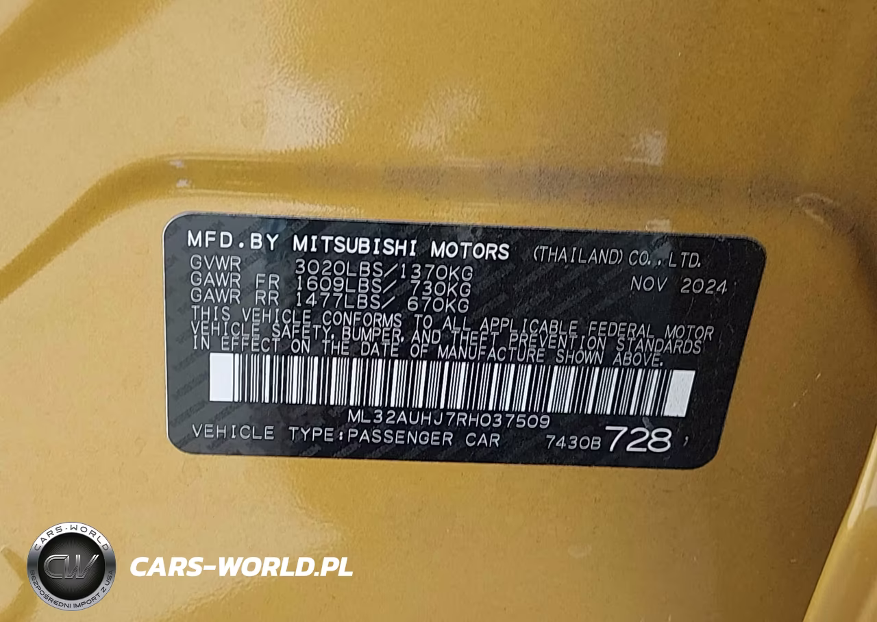 2024 Mitsubishi Mirage Es-Le VIN:ML32AUHJ7RH037509 - 9