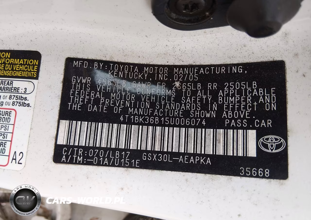 2005 Toyota Avalon Limited VIN:4T1BK36B15U006074 - 9