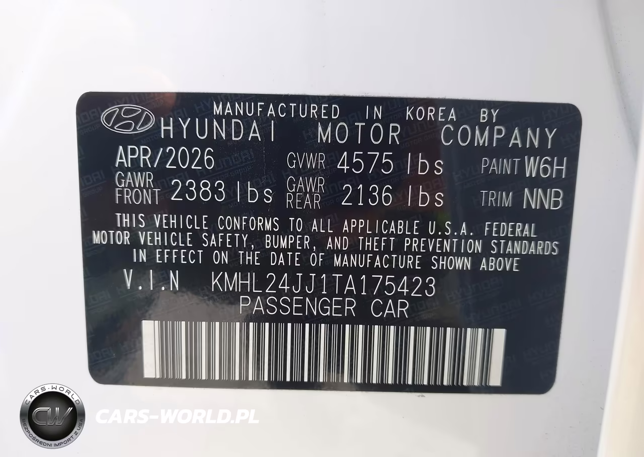 2026 Hyundai Sonata Hybrid Blue VIN:KMHL24JJ1TA175423 - 9