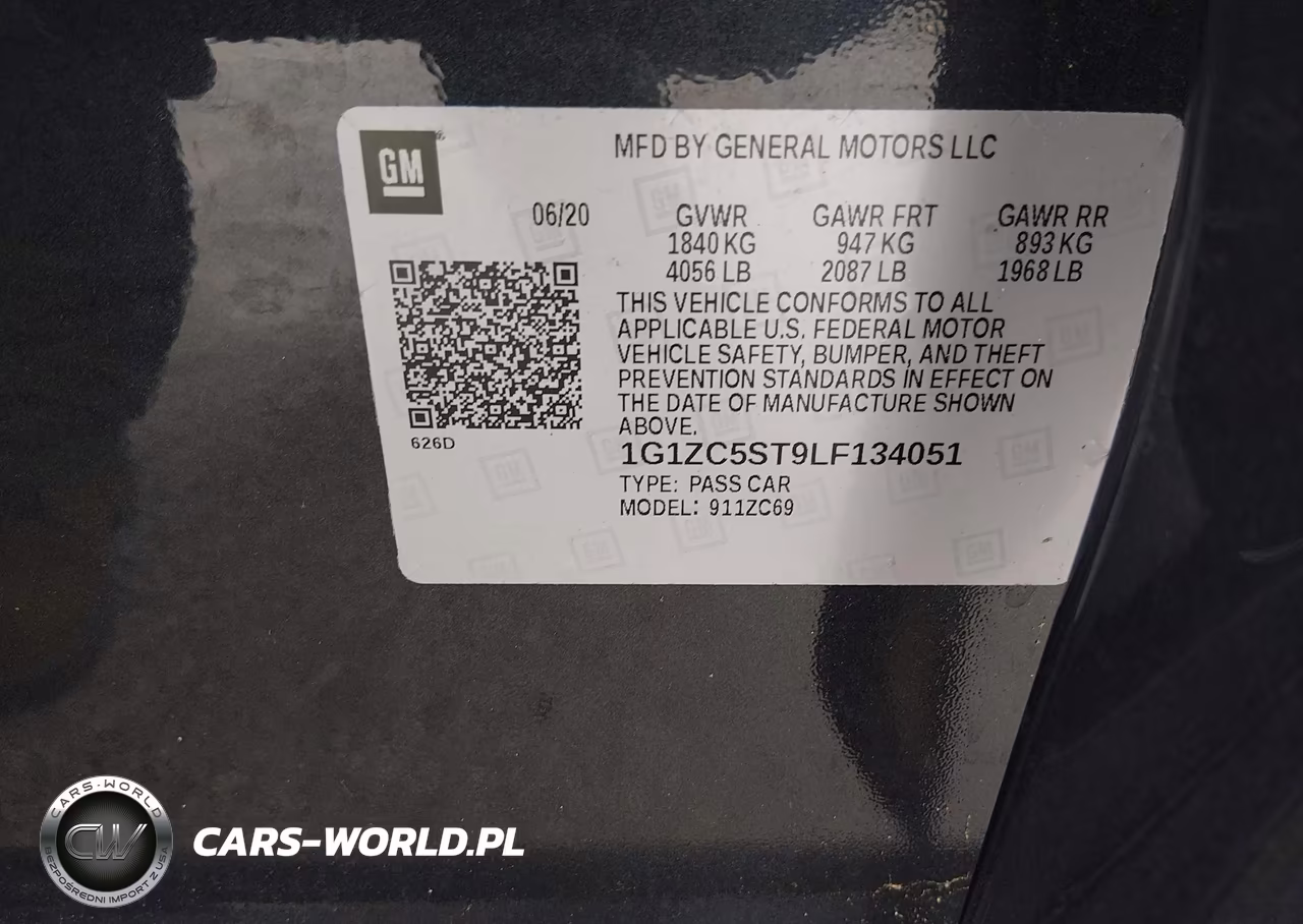 2020 Chevrolet Malibu Fwd 1Fl VIN:1G1ZC5ST9LF134051 - 9