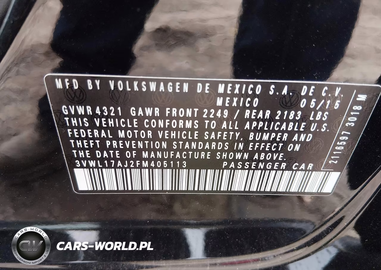 2015 Volkswagen Jetta 1.8T Sel VIN:3VWL17AJ2FM405113 - 9