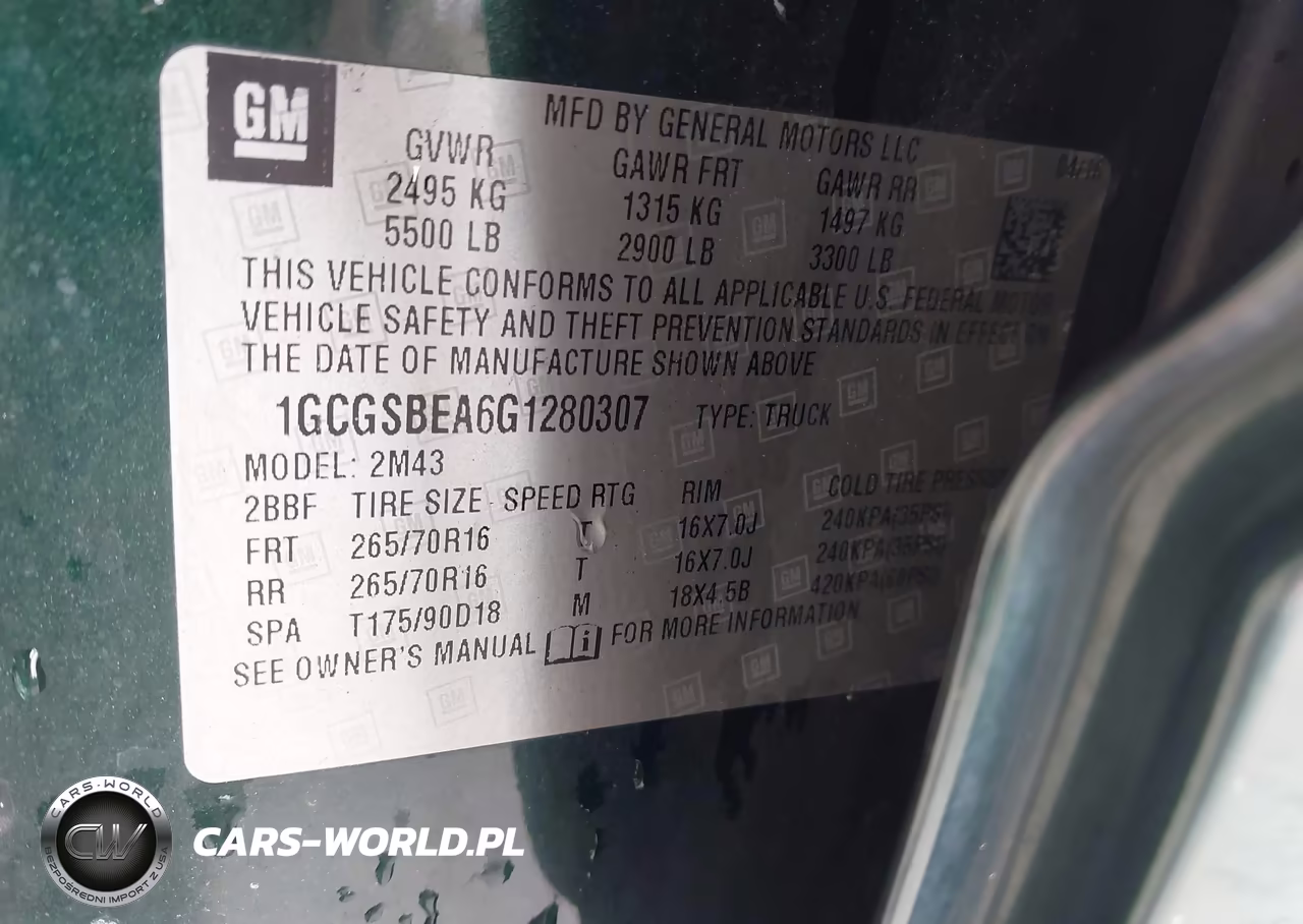 2016 Chevrolet Colorado Wt VIN:1GCGSBEA6G1280307 - 9