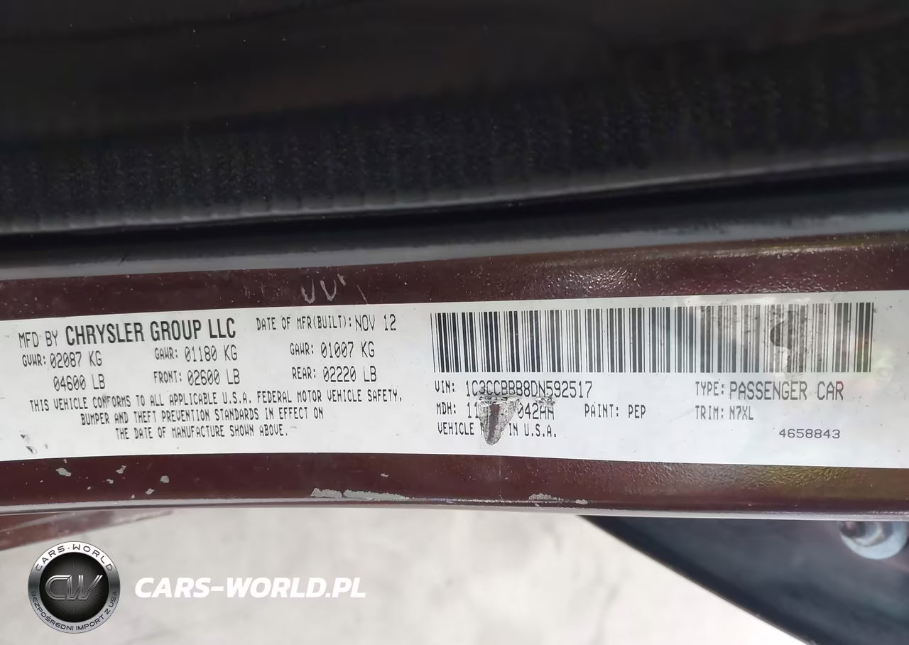 2013 Chrysler 200 Touring VIN:1C3CCBBB8DN592517 - 9