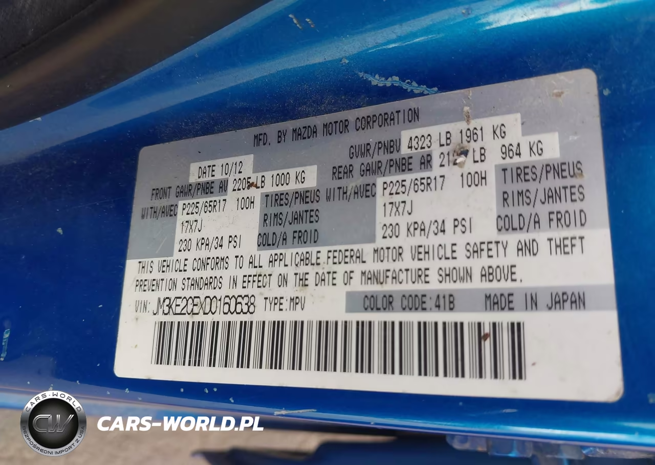 2013 Mazda Cx-5 Touring VIN:JM3KE2CEXD0160638 - 9