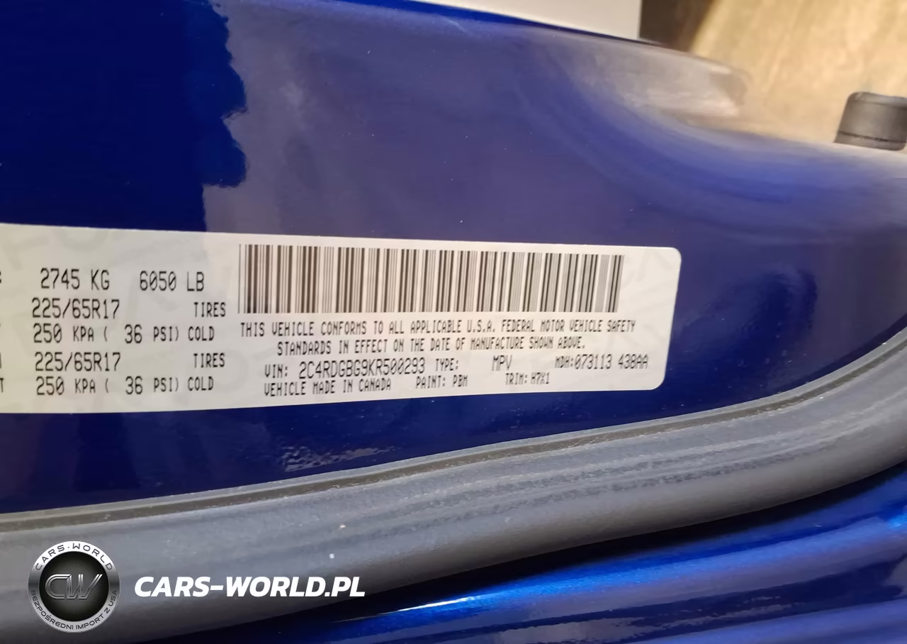 2019 Dodge Grand Caravan Se VIN:2C4RDGBG9KR500293 - 9