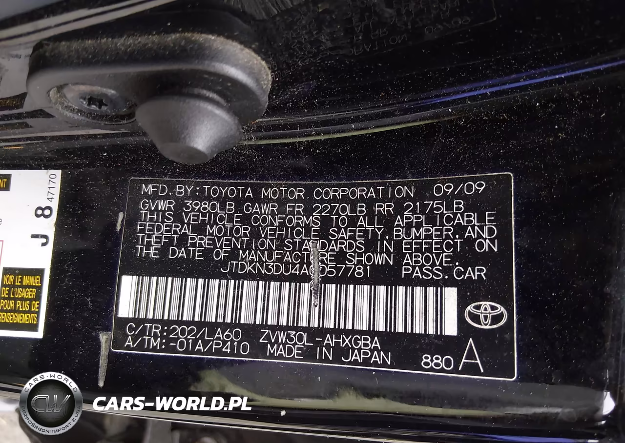 2010 Toyota Prius Iv VIN:JTDKN3DU4A0057781 - 9