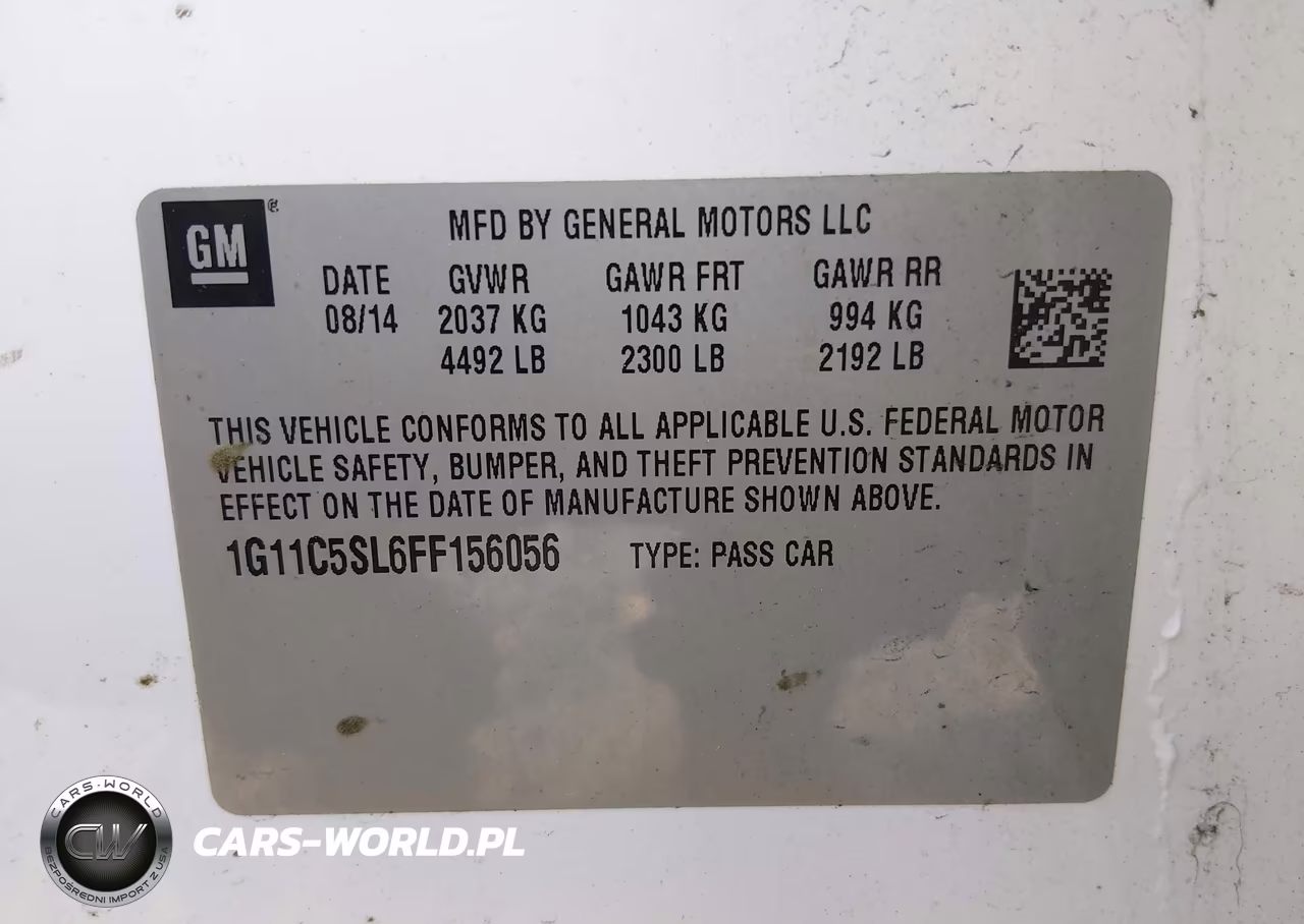 2015 Chevrolet Malibu 1Lt VIN:1G11C5SL6FF156056 - 9