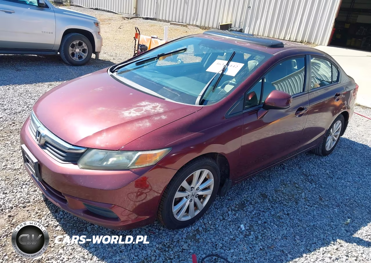 2012 Honda Civic Ex VIN:2HGFB2F87CH539312 - 2