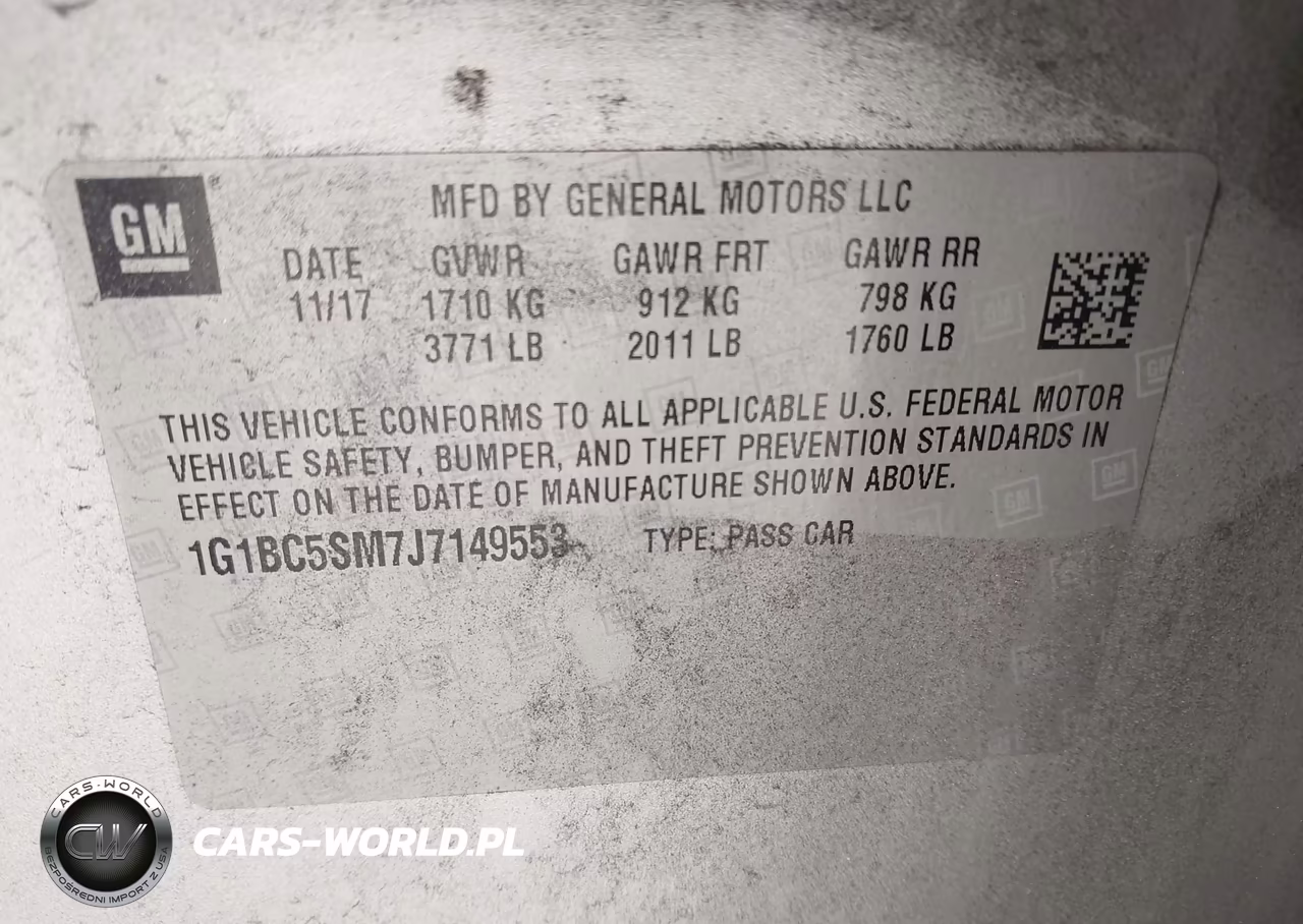 2018 Chevrolet Cruze Ls Auto VIN:1G1BC5SM7J7149553 - 9