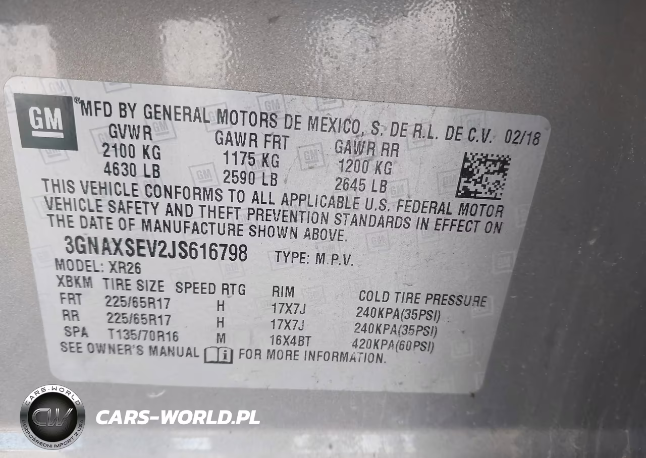 2018 Chevrolet Equinox Lt VIN:3GNAXSEV2JS616798 - 9