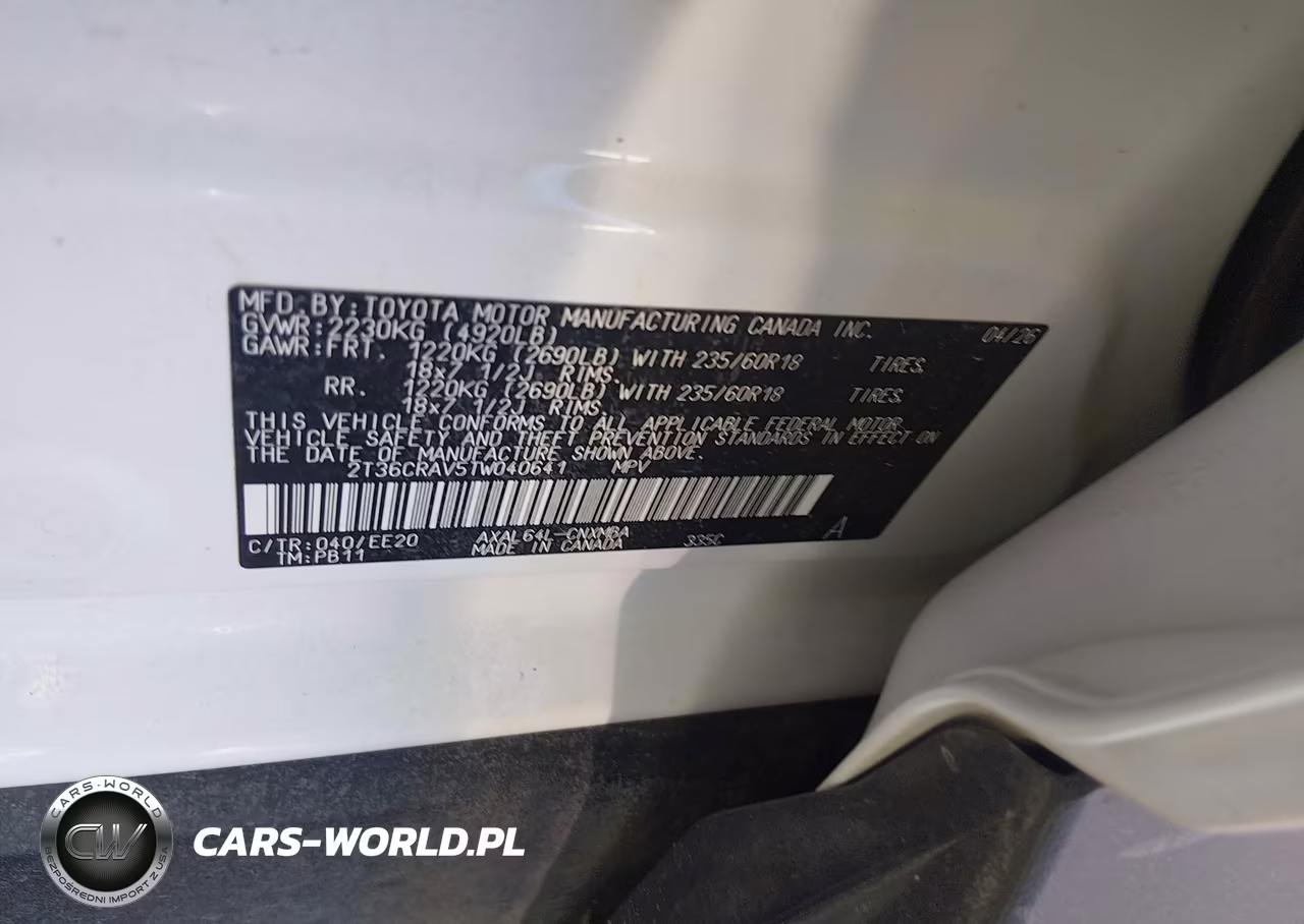 2026 Toyota Rav4 Xle Premium VIN:2T36CRAV5TW040641 - 9