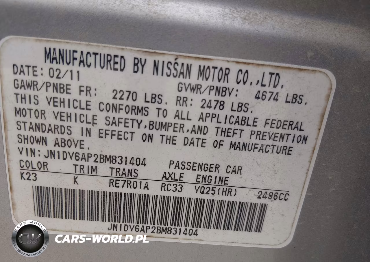 2011 Infiniti G25 Journey VIN:JN1DV6AP2BM831404 - 9
