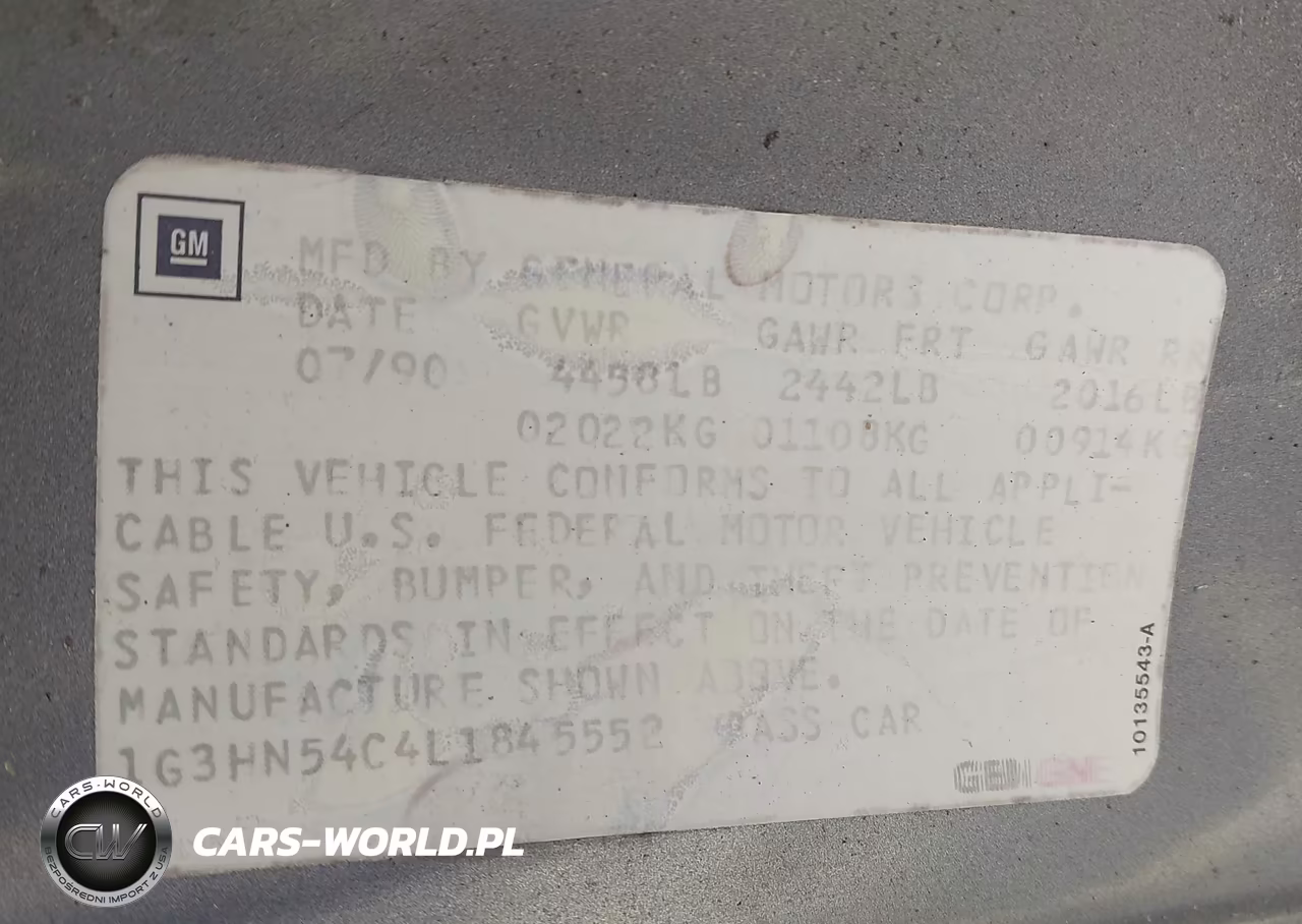 1990 Oldsmobile Delta 88 Royale VIN:1G3HN54C4L1845552 - 9