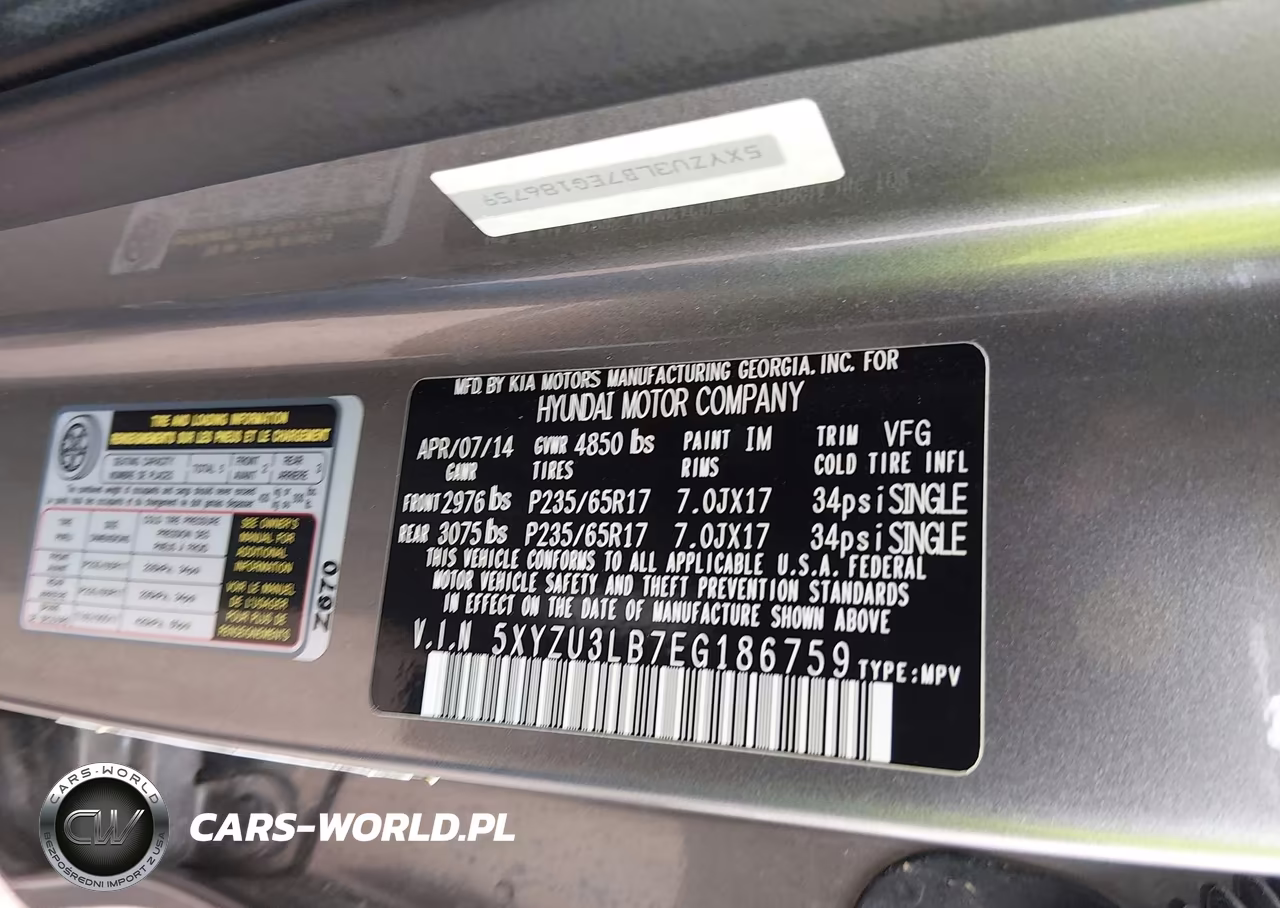 2014 Hyundai Santa Fe Sport 2.4L VIN:5XYZU3LB7EG186759 - 9