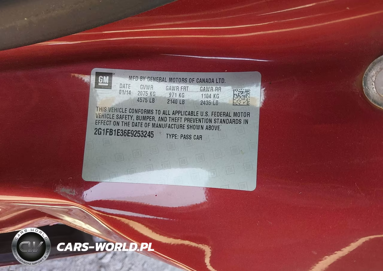 2014 Chevrolet Camaro 1Lt VIN:2G1FB1E36E9253245 - 9