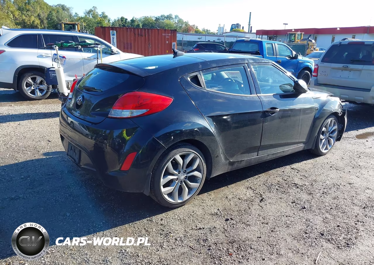 2013 Hyundai Veloster Base W-Gray VIN:KMHTC6AD7DU134247 - 4