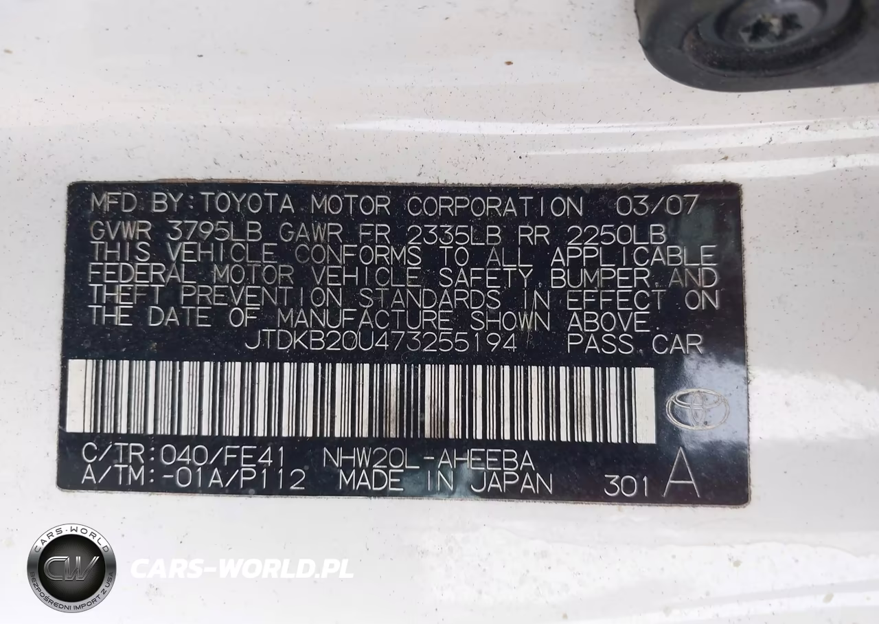 2007 Toyota Prius VIN:JTDKB20U473255194 - 9