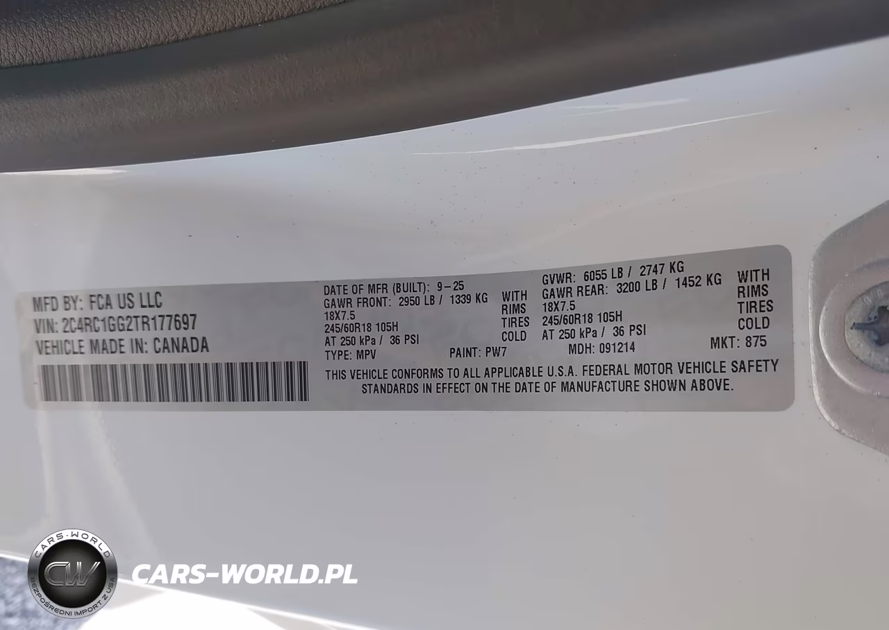 2026 Chrysler Pacifica Limited VIN:2C4RC1GG2TR177697 - 9