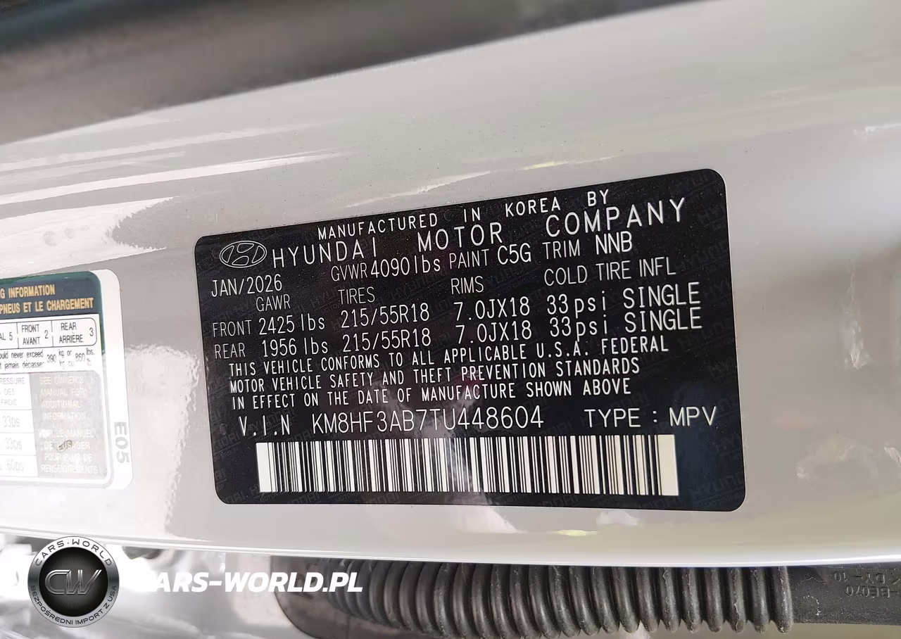 2026 Hyundai Kona Sel Sport VIN:KM8HF3AB7TU448604 - 9