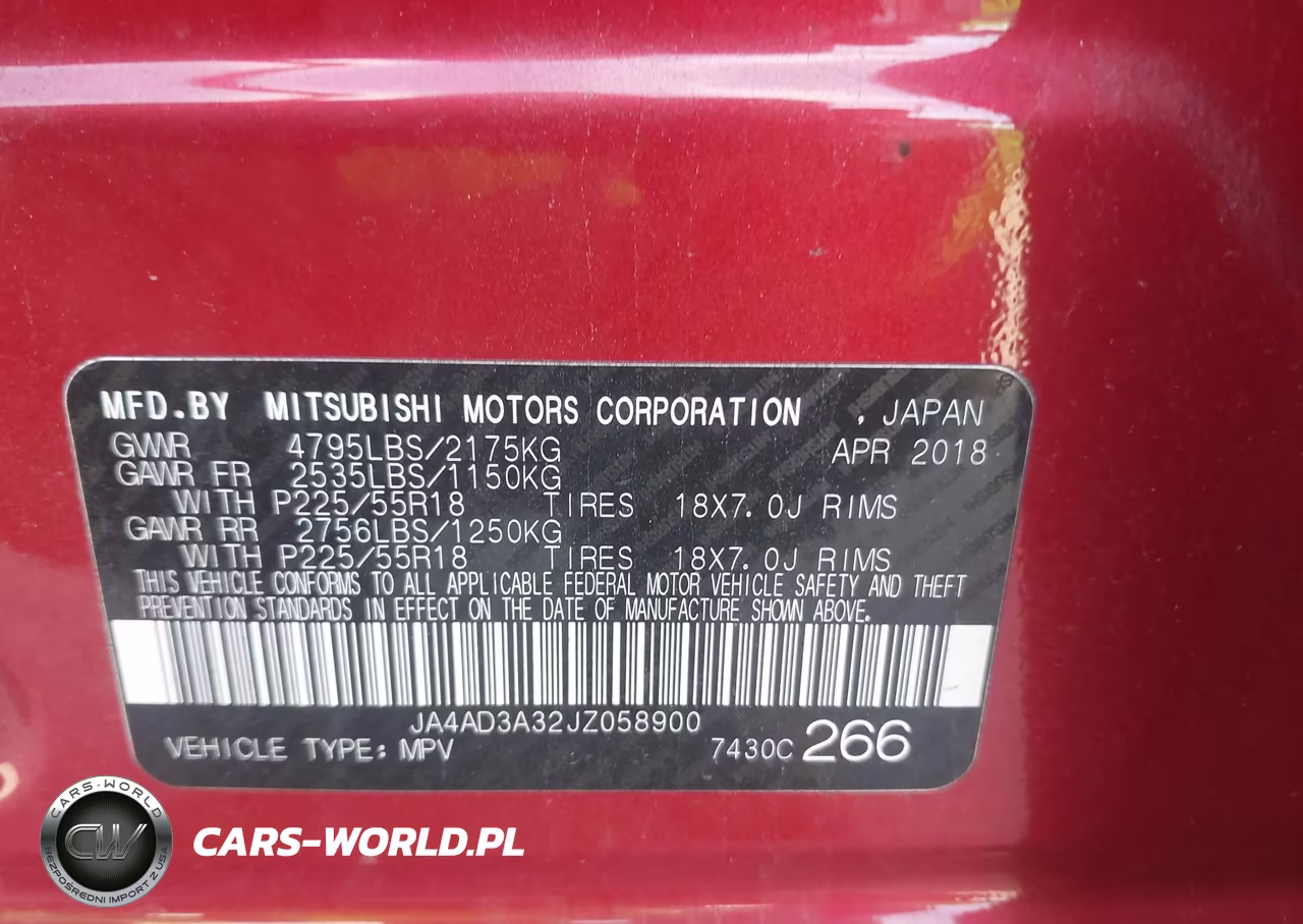2018 Mitsubishi Outlander Sel VIN:JA4AD3A32JZ058900 - 9