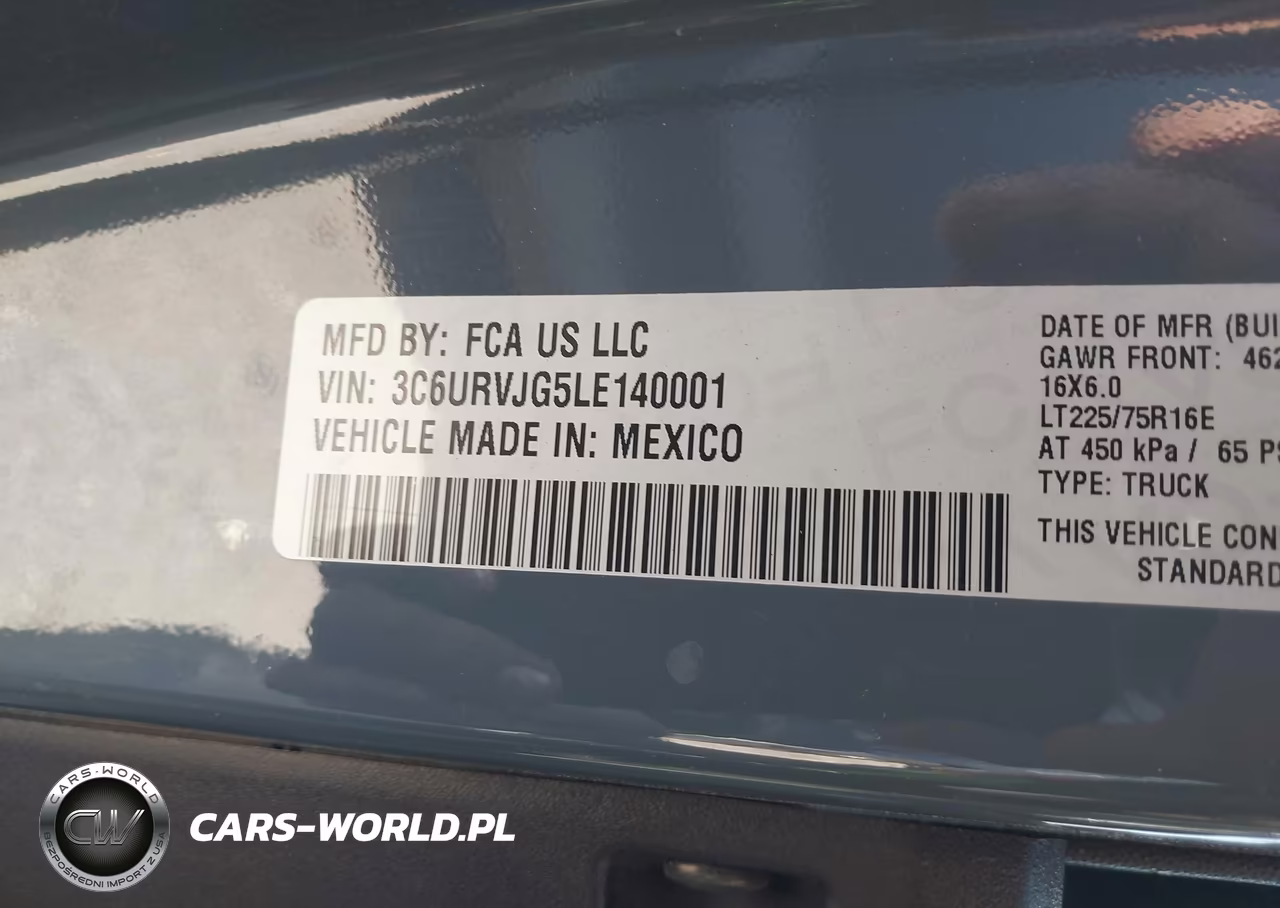 2020 Ram Promaster 3500 Delivery Van VIN:3C6URVJG5LE140001 - 9