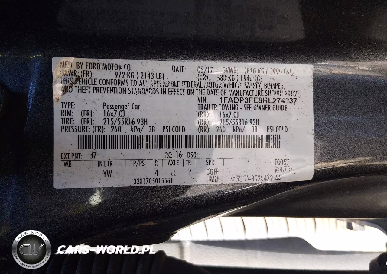 2017 Ford Focus Se VIN:1FADP3FE8HL274337 - 9