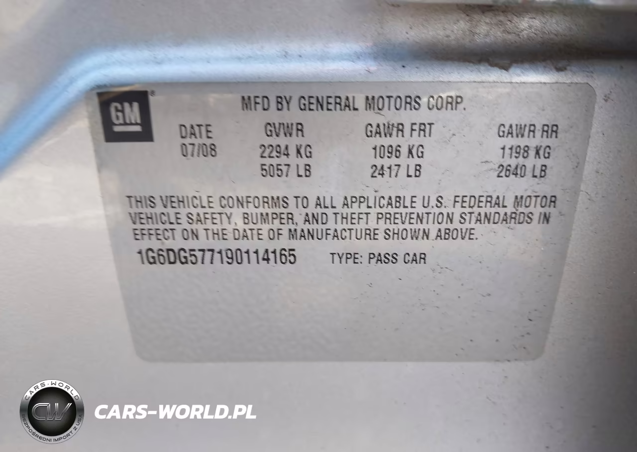 2009 Cadillac Cts Standard VIN:1G6DG577190114165 - 9