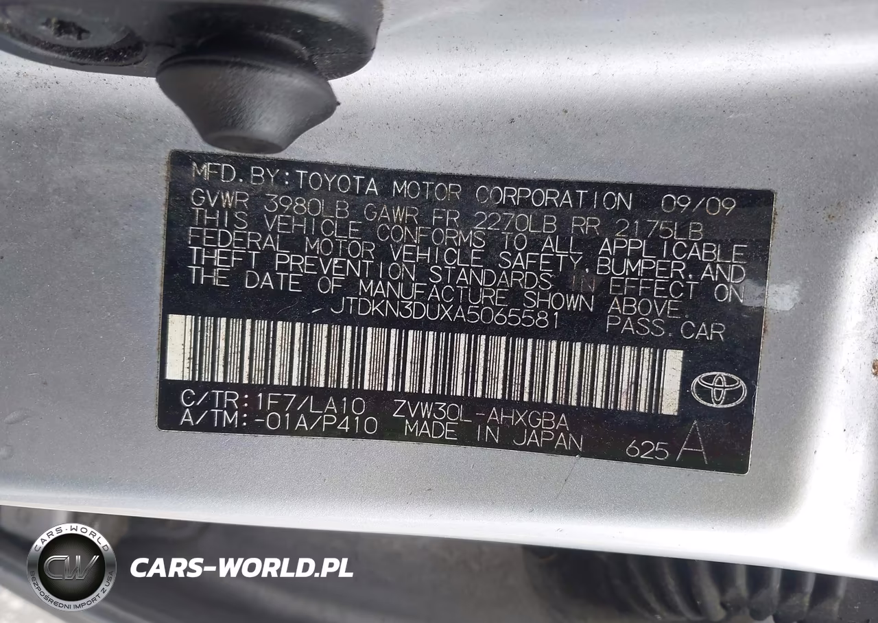 2010 Toyota Prius Iv VIN:JTDKN3DUXA5065581 - 9