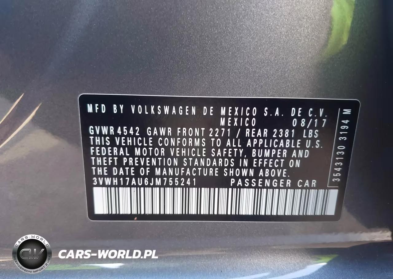 2018 Volkswagen Golf Alltrack Tsi S-Tsi Se-Tsi Sel VIN:3VWH17AU6JM755241 - 9
