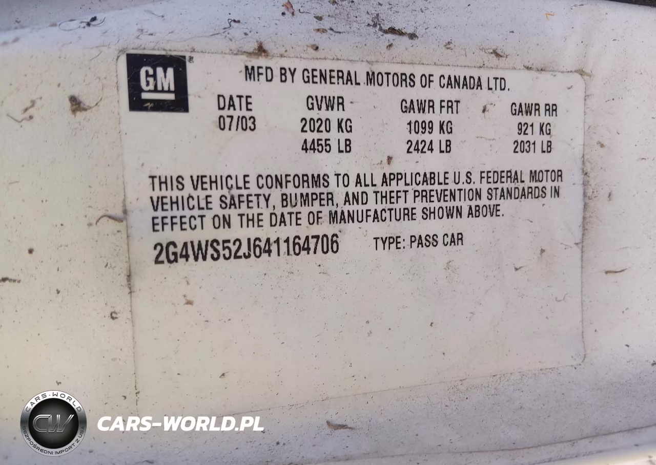2004 Buick Century VIN:2G4WS52J641164706 - 9