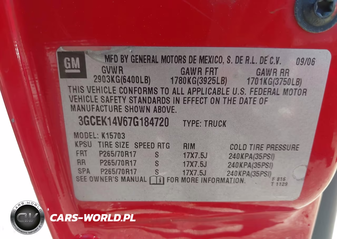 2007 Chevrolet Silverado 1500 Classic Work Truck VIN:3GCEK14V67G184720 - 9
