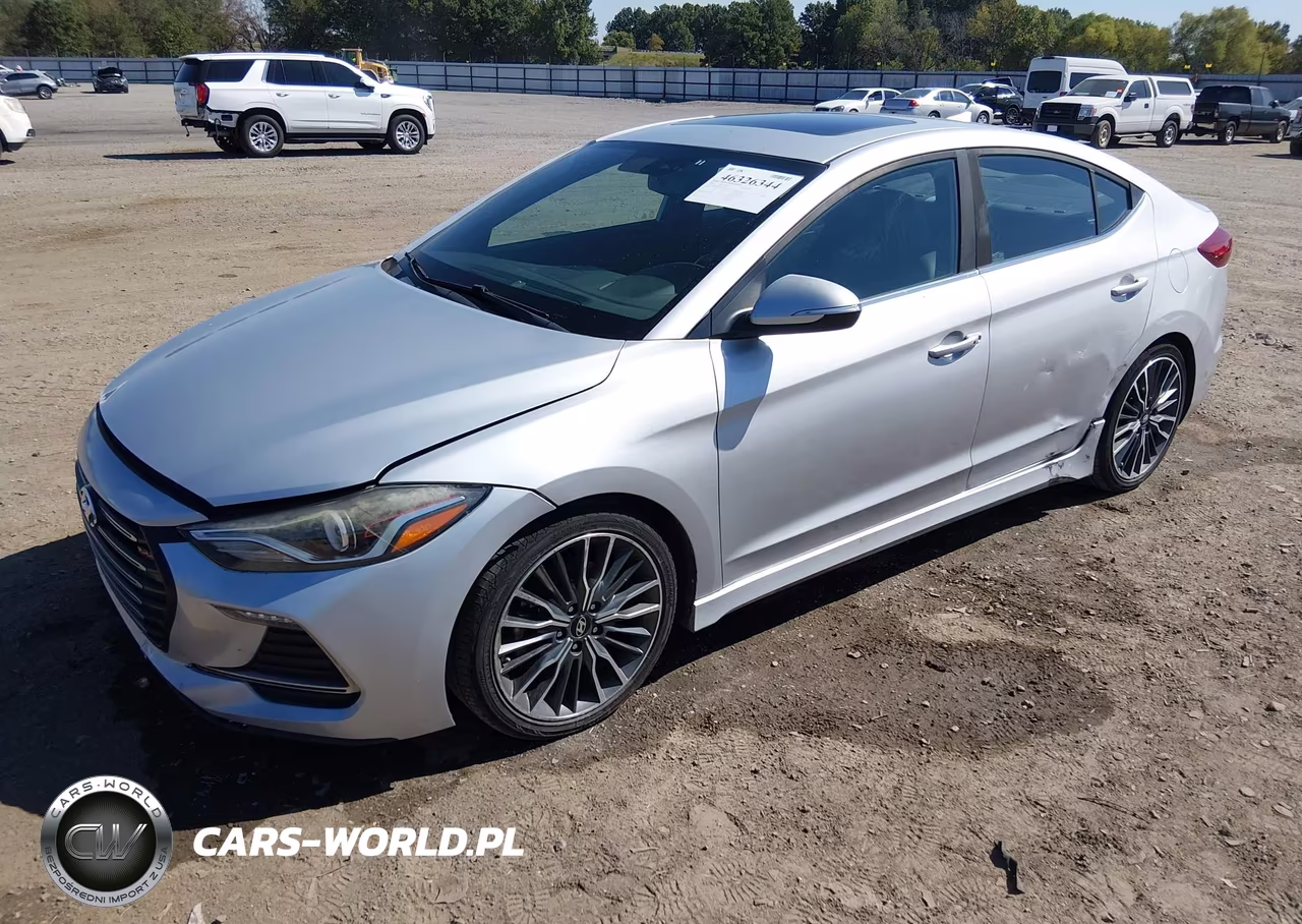 2018 Hyundai Elantra Sport VIN:KMHD04LB5JU509786 - 2