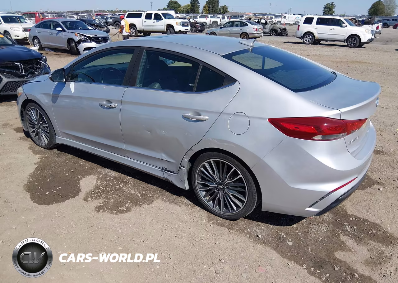2018 Hyundai Elantra Sport VIN:KMHD04LB5JU509786 - 3