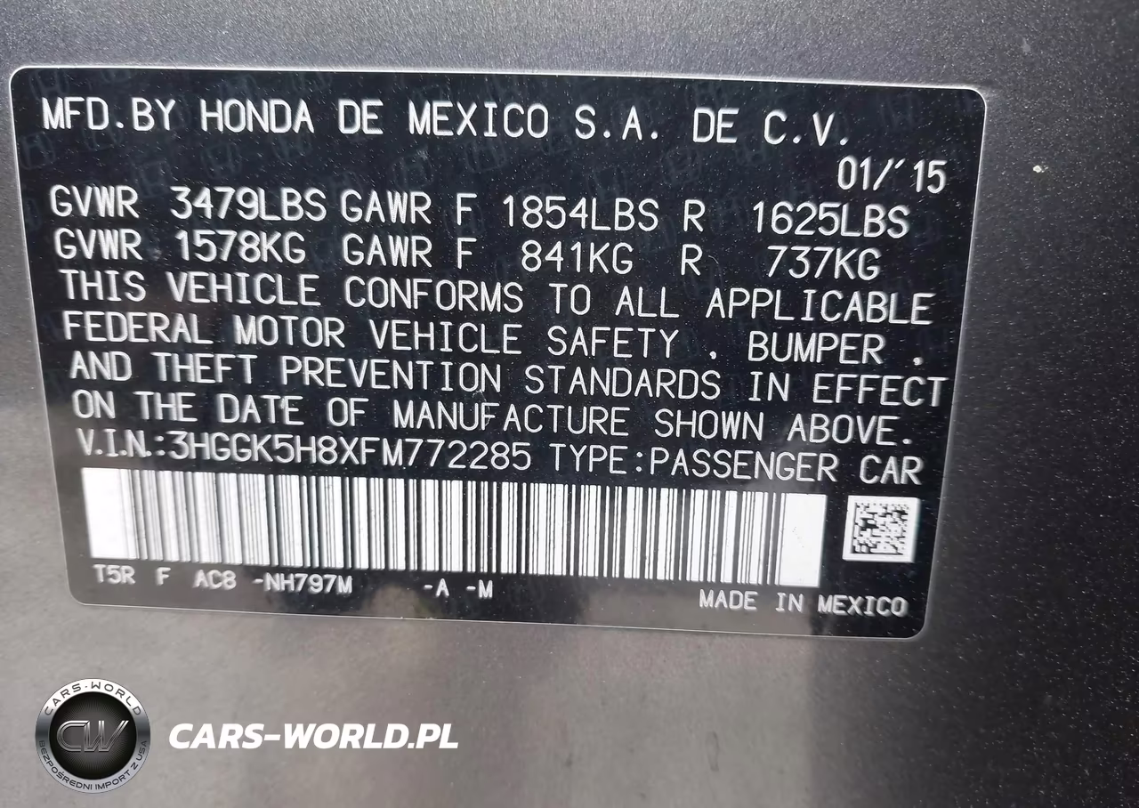 2015 Honda Fit Ex-Ex-L VIN:3HGGK5H8XFM772285 - 9
