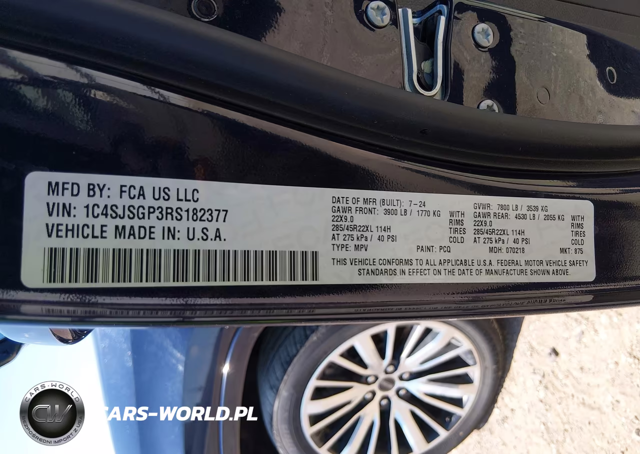 2024 Jeep Grand Wagoneer L Series Iii 4X4 VIN:1C4SJSGP3RS182377 - 9