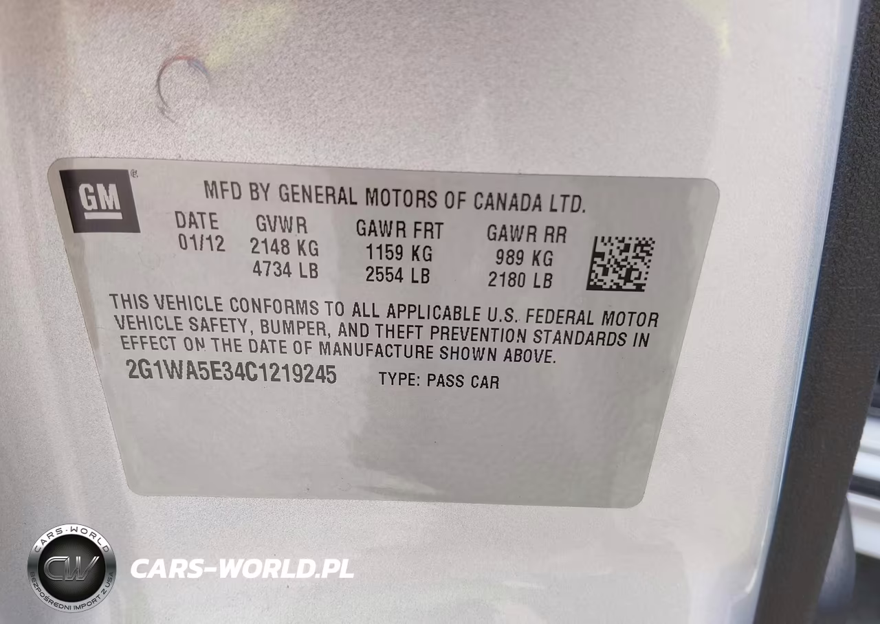 2012 Chevrolet Impala Ls VIN:2G1WA5E34C1219245 - 9