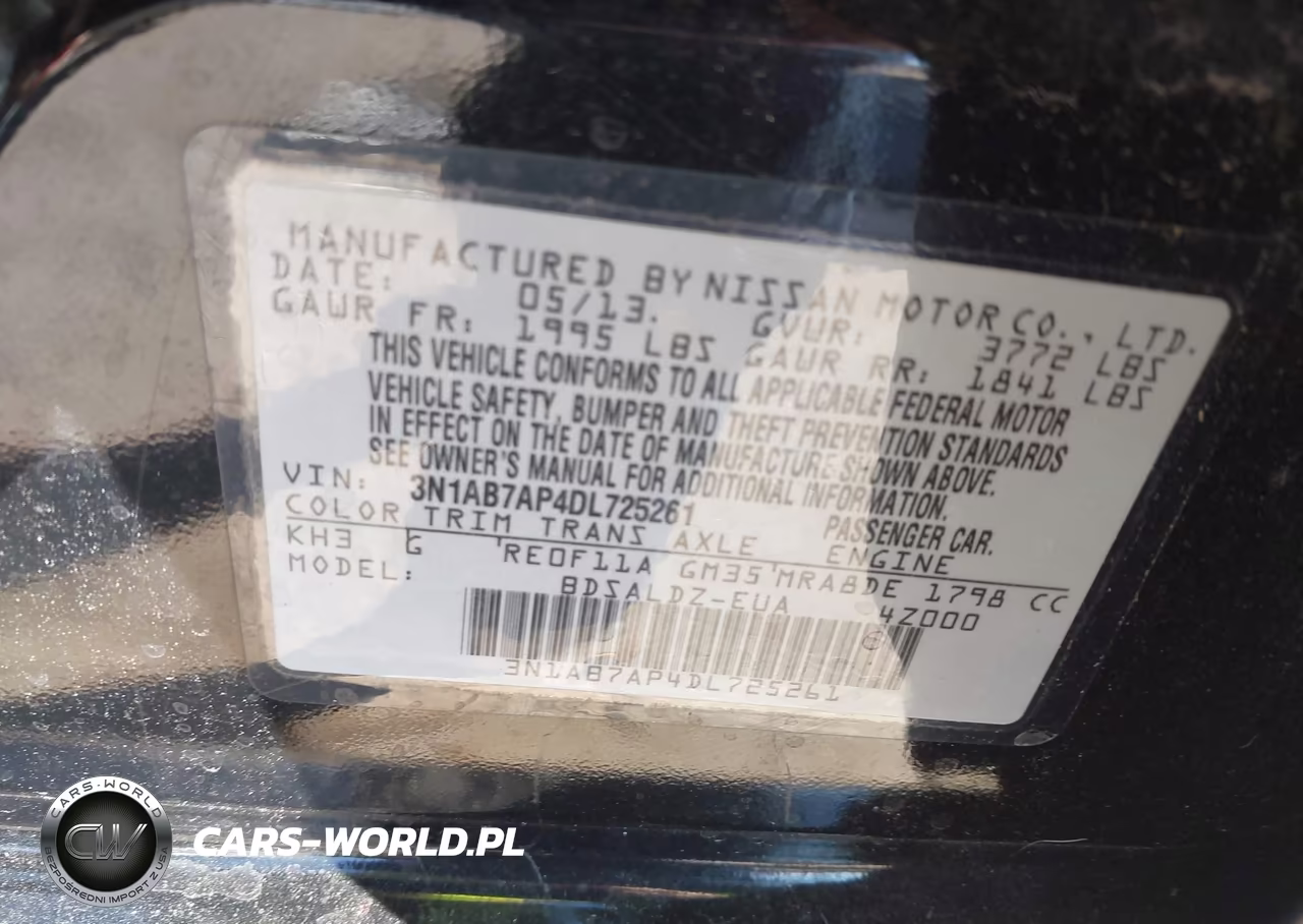2013 Nissan Sentra Sv VIN:3N1AB7AP4DL725261 - 9